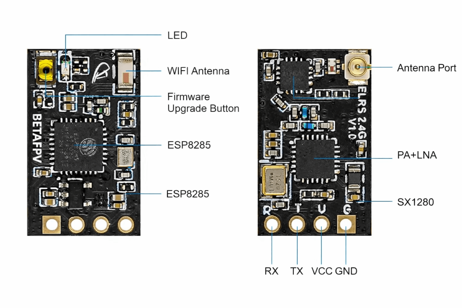 BetaFPVELRSReceiverNano2.4GHz