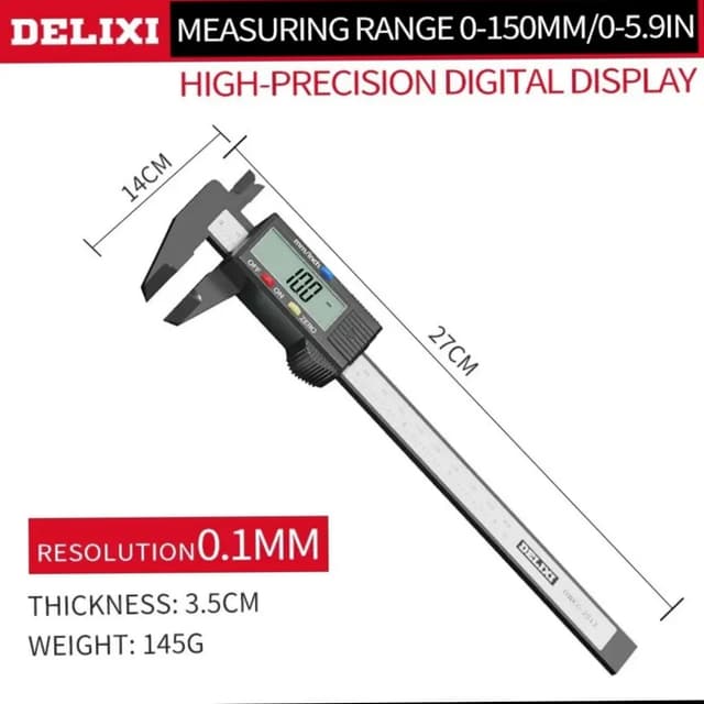 Delixi Electrical Digital vernier caliper